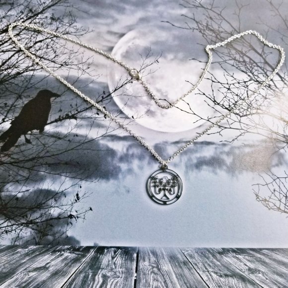 Andras Goetic Goetia Sigil Silver Necklace - Picture 3 of 3